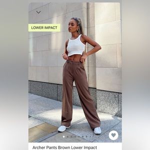 princess polly archer pants in brown